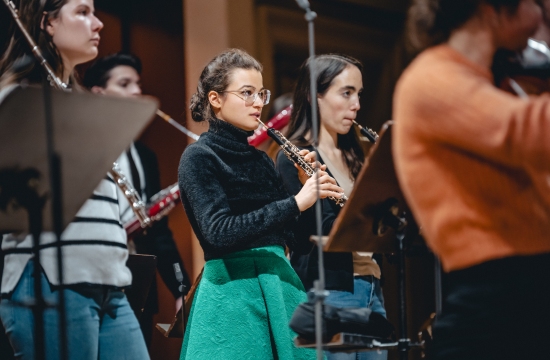 Giovanni Antonini a Česká studentská filharmonie,  zkouška v Rudolfinu, 28. 11. 2023