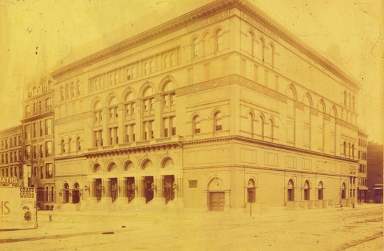 The original appearance of Carnegie Hall, dating back to 1891