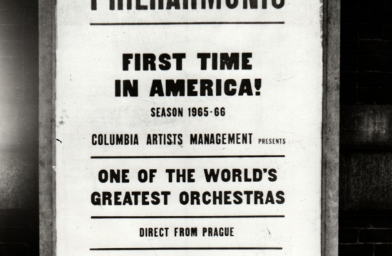 An advertisement for the first US tour of the Czech Philharmonic