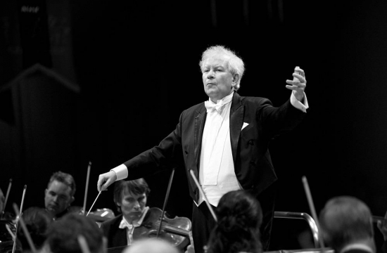 Chief Conductor Jiří Bělohlávek during one of the many rehearsals