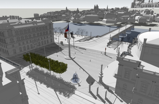 Vizuální návrh rekonstrukce Palachova náměstí