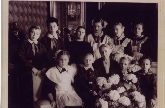 Semjon Byčkov ve třídě Liny Fjodorovny Anikiny Stěpanovové, 1958